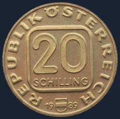 20 schilling 1989 Oostenrijk Tirol" 