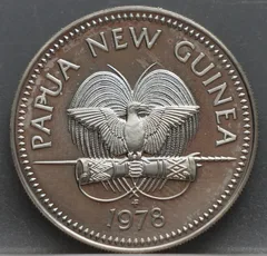 20 Toea 1978 Papoea-Nieuw-Guinea Cupronikkel voorzijde