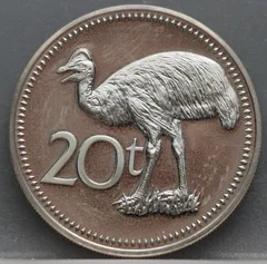 20 Toea 1978 Papoea-Nieuw-Guinea Cupronikkel achterzijde