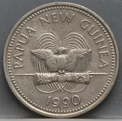 20 Toea 1990 Papoea-Nieuw-Guinea — Cupronikkel voorzijde