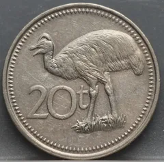 20 Toea 1990 Papoea-Nieuw-Guinea — Cupronikkel achterzijde