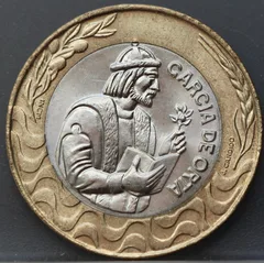 200 Escudos 1991 Portugal — Cupro-Nikkel / Aluminium-Brons voorzijde, Cupro-nikkel en aluminium-brons