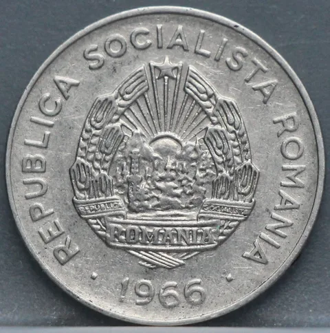 25 Bani 1966 Roemenië — Vernikkeld Staal