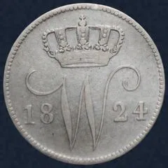 25 Cent 1825 B Zilver