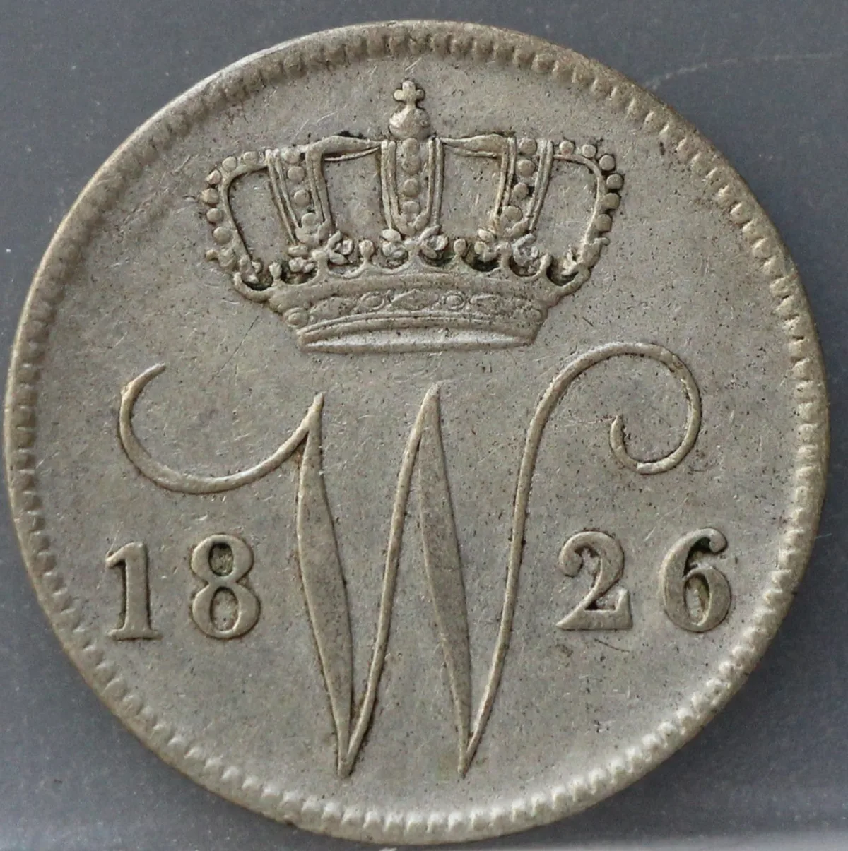 25 Cent 1826 B — Zilver voorzijde, Zilver 568/1000