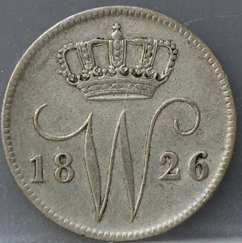 25 Cent 1826 B — Zilver