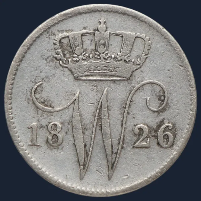 25 Cent 1826 Utrecht Willem I