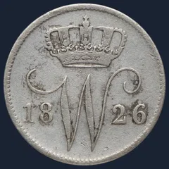 25 Cent 1826 Utrecht Willem I