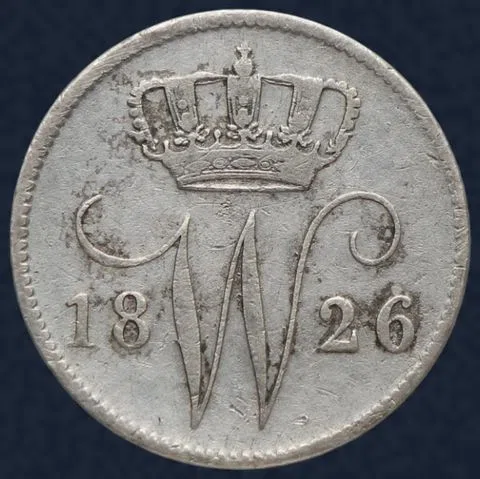 25 Cent 1826 Utrecht Willem I