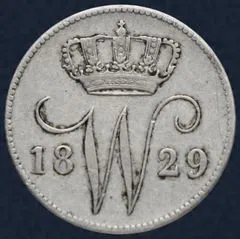 25 Cent 1829 B Zilver