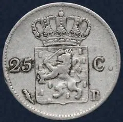 25 Cent 1829 B Zilver