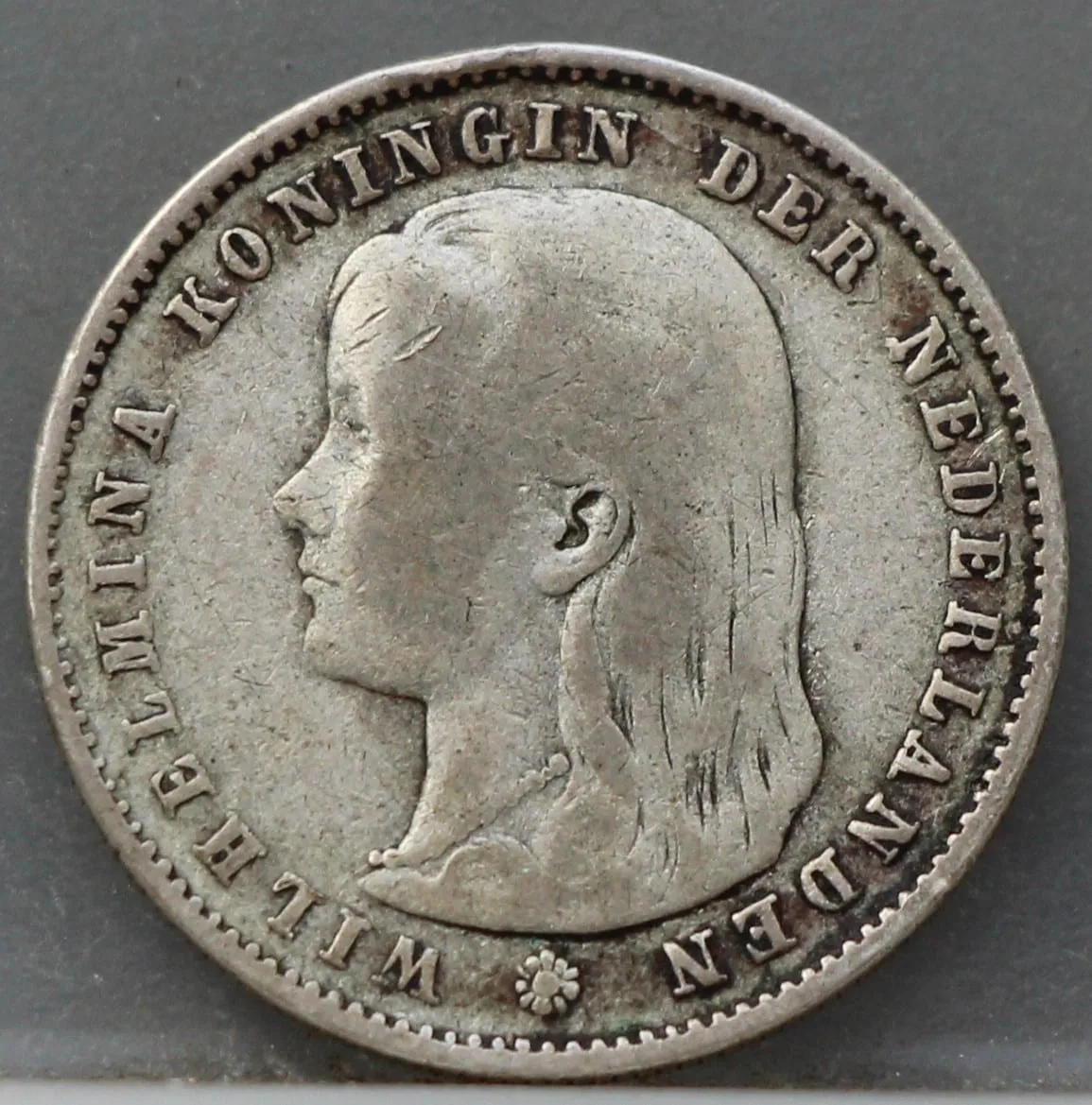25 Cent 1894 — Kwartje Nederland Zilver voorzijde, zilver .640