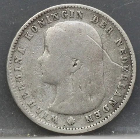 25 Cent 1894 – Kwartje Wilhelmina Zilver
