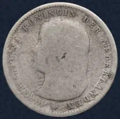 25 Cent 1894 – Kwartje Wilhelmina Zilver