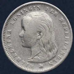 25 Cent 1896 Wilhelmina Utrecht