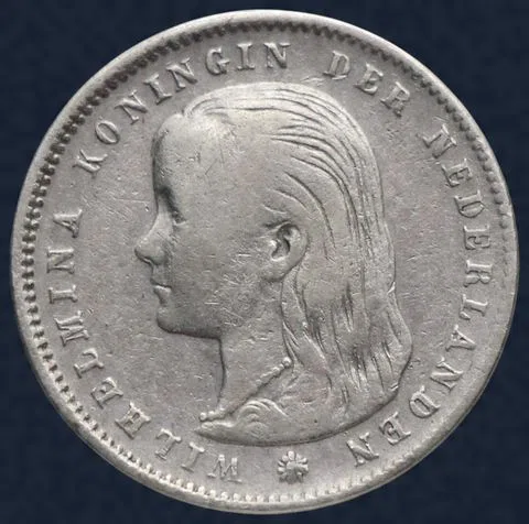 25 Cent 1896 Wilhelmina