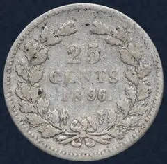25 Cent 1896 Wilhelmina Utrecht
