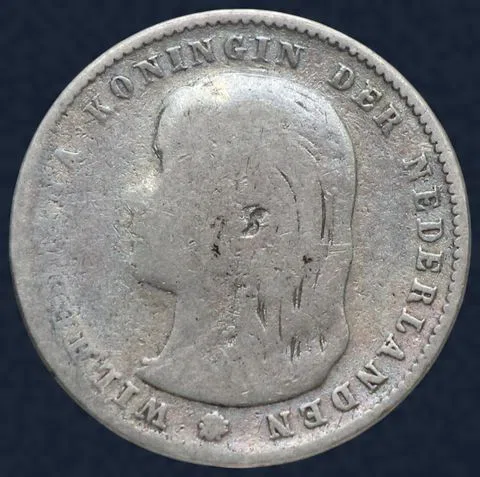 25 Cent 1897 Wilhelmina