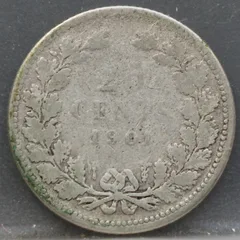 25 Cent 1901 – Brede Hals (KM# 120.1) achterzijde, Nederland