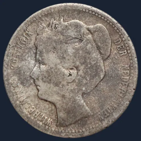 25 Cent 1901 Smalle Hals - kwartje 1901