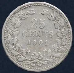 25 Cent 1901 Smalle Hals