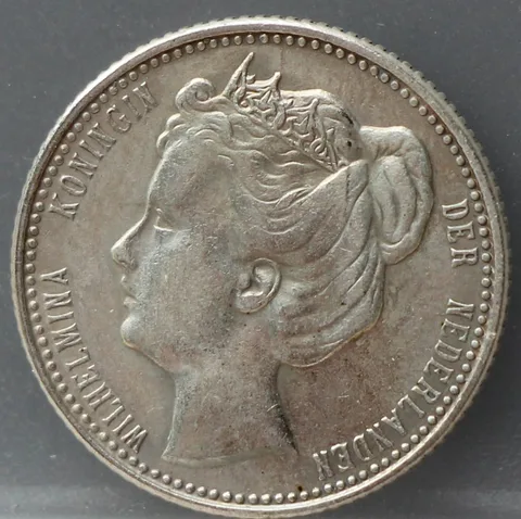 25 Cent 1905 — Zilveren Kwartje Wilhelmina