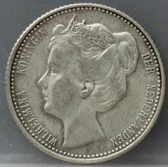 25 Cent 1906 — Zilver voorzijde, zilver 640/1000