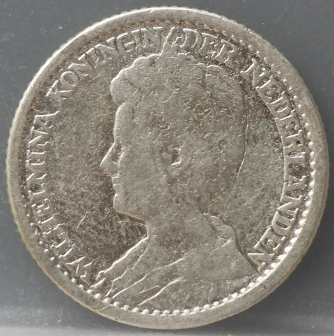 25 Cent 1913 — Zilveren Kwartje Wilhelmina