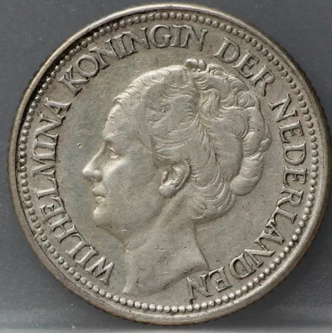 25 Cent 1926 — Zilveren Kwartje Wilhelmina