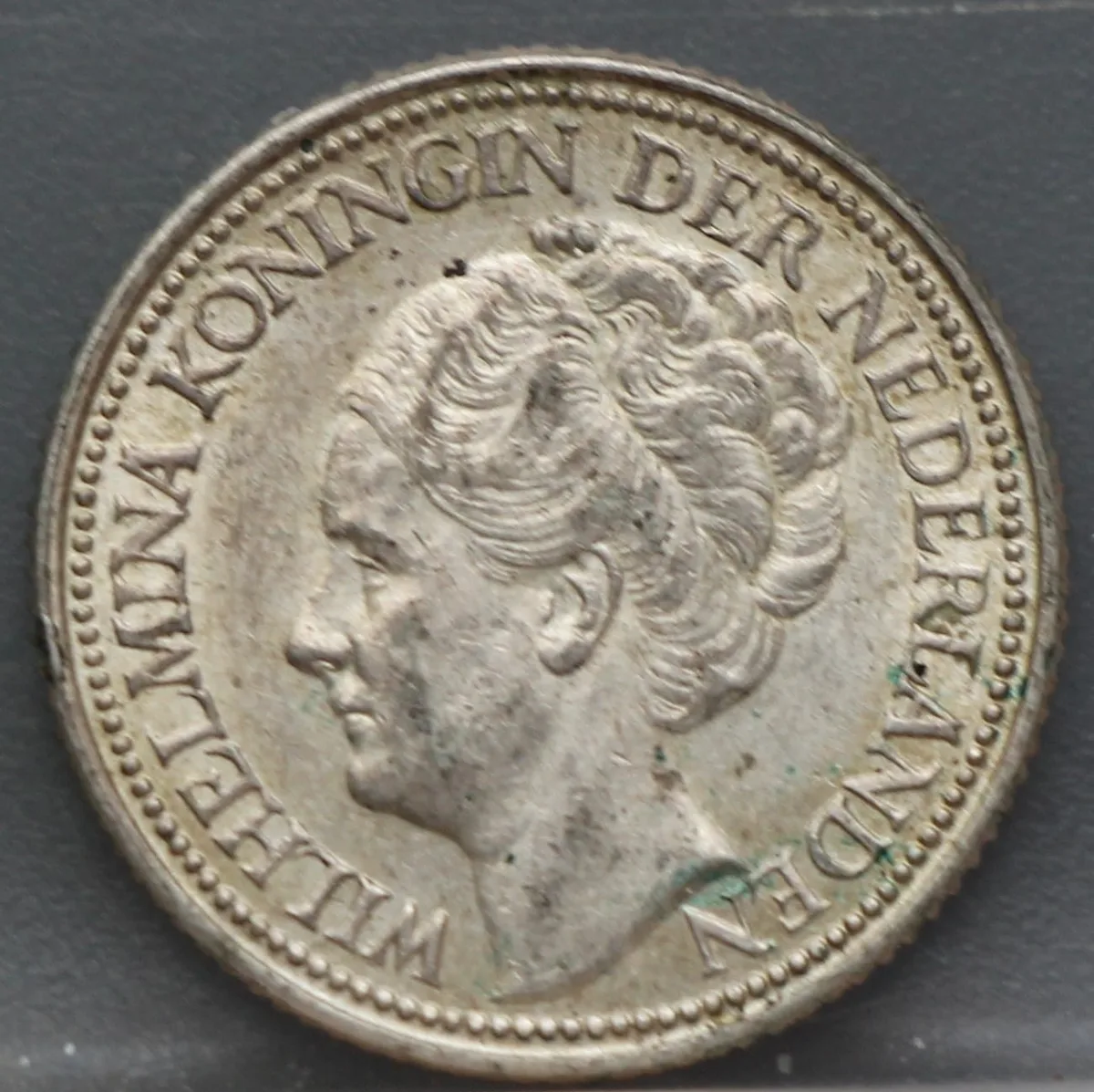 25 Cent 1939 – Wilhelmina – Zilver voorzijde, Nederland