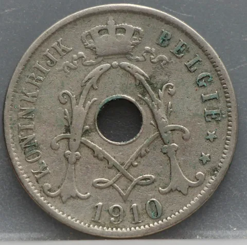 25 Centimes 1910 België (NL)