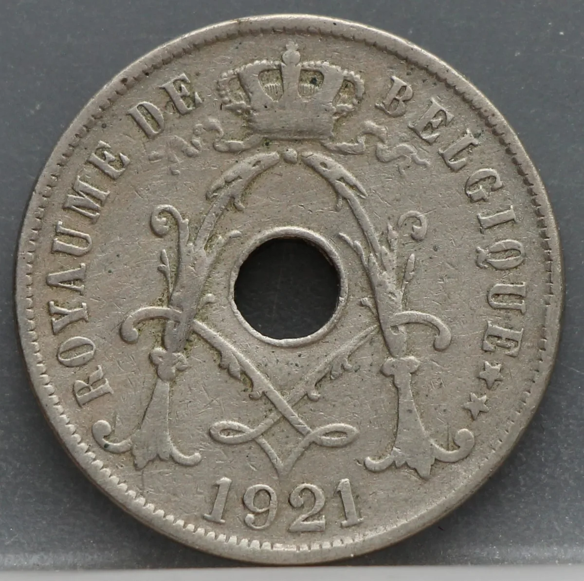 25 Centimes 1921 België (FRA) voorzijde