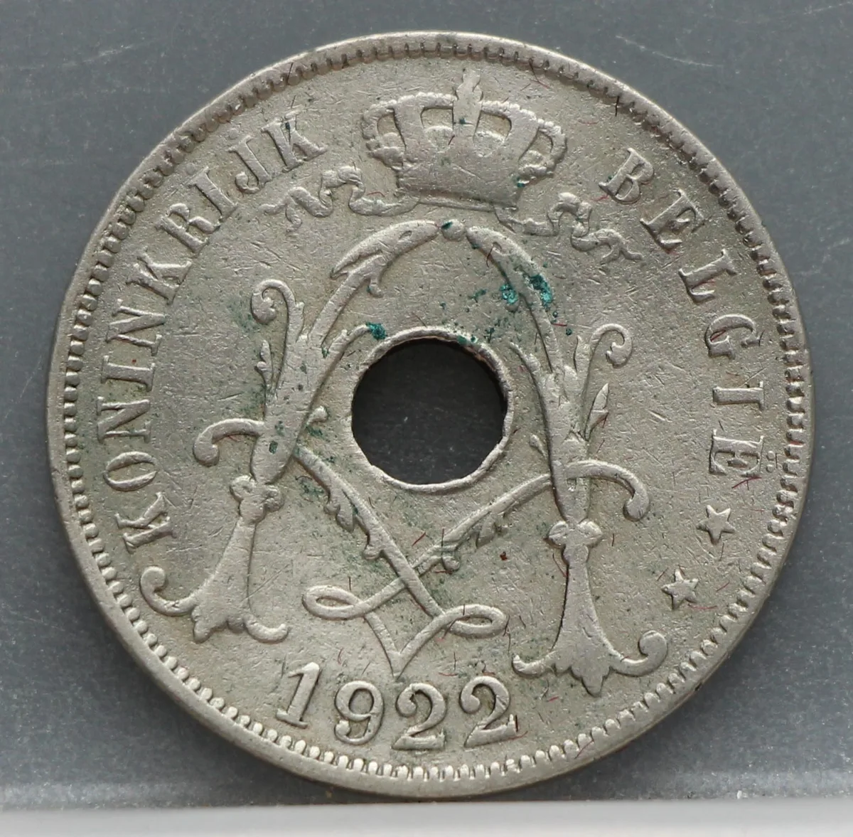 25 Centimes 1922 België (NL) voorzijde