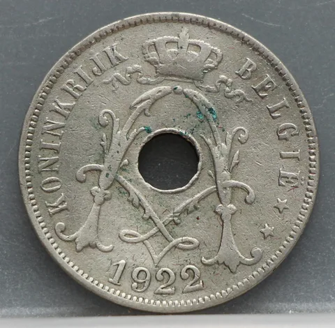 25 Centimes 1922 België (NL)