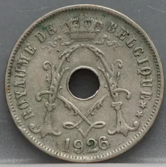 25 Centimes 1926 België (FRA) voorzijde