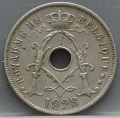 25 Centimes 1928 België (Frans) voorzijde