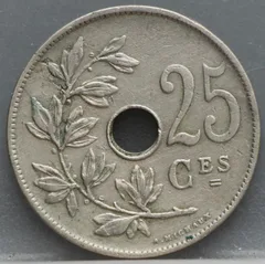 25 Centimes 1928 België (Frans) achterzijde