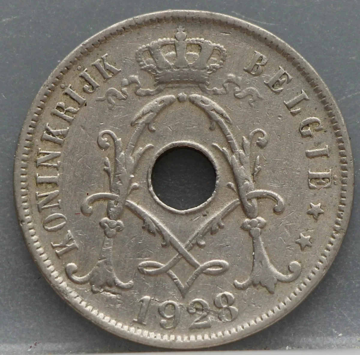 25 Centimes 1928 België (NLD) voorzijde