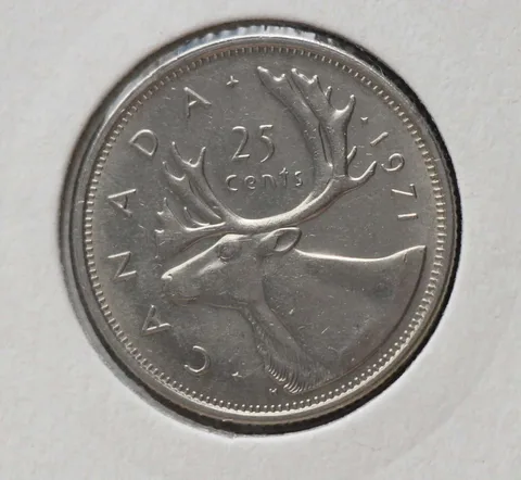 25 Cents 1971 Canada — Nikkel