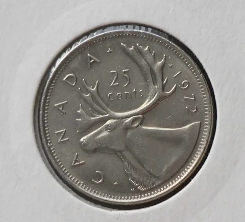 25 Cents 1972 Canada — Nikkel