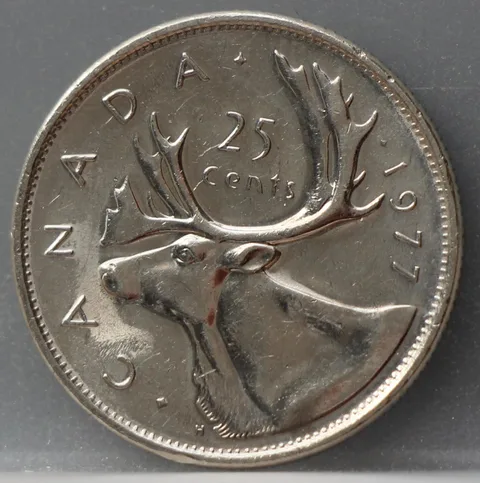 25 Cents 1977 Canada — Nikkel