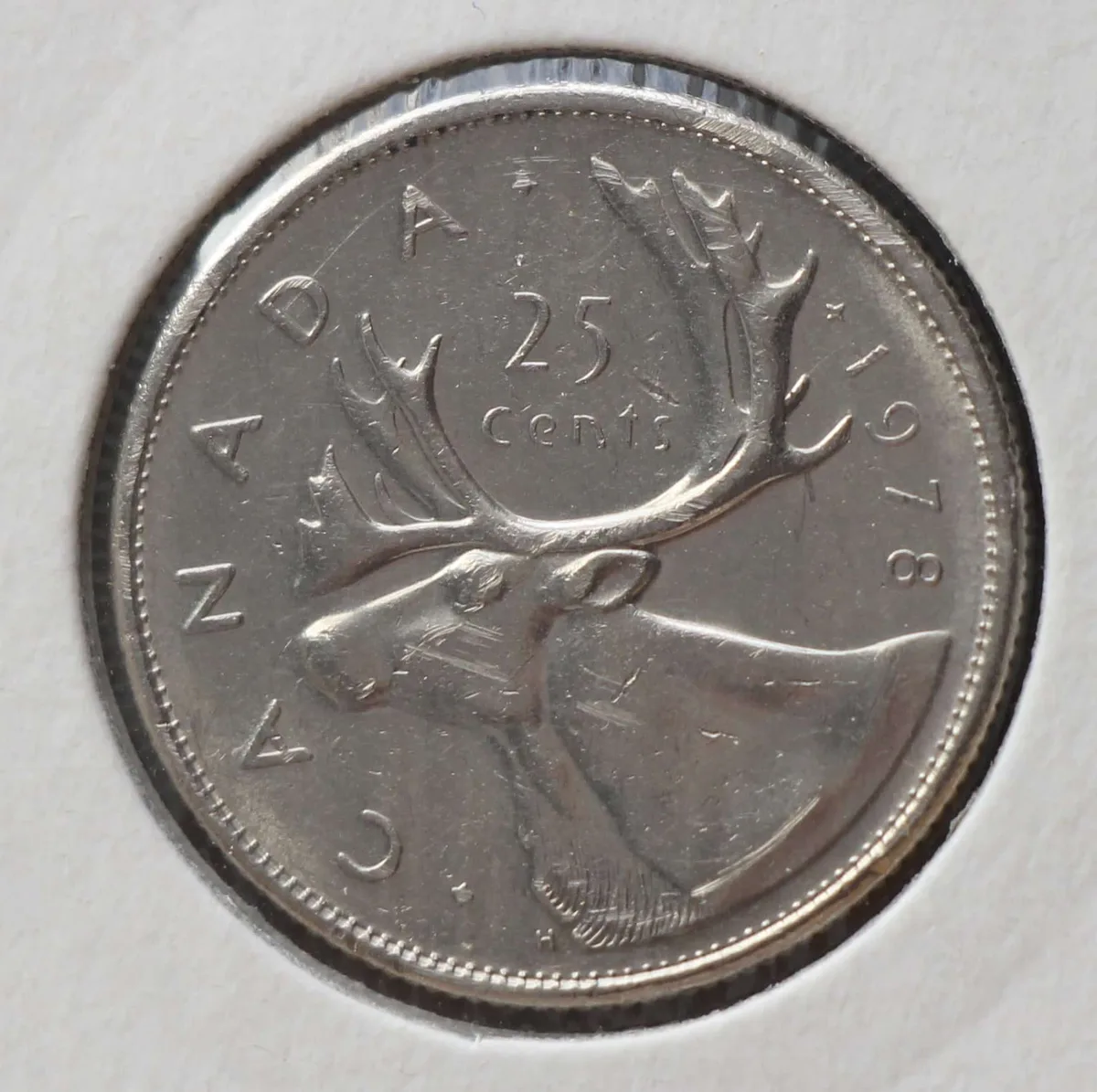 25 Cents 1978 Canada — Nikkel voorzijde