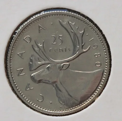 25 Cents 1980 Canada — Nikkel