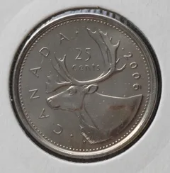 25 Cents 2006 Canada — Nikkel voorzijde