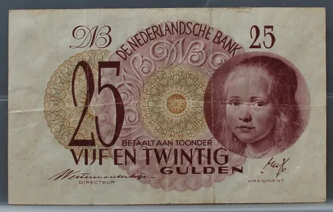 25 Gulden 1945 – Meisje in Blauw (NVMH 83-1a)