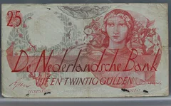 25 Gulden 1947 Flora – NVMH 81-1 voorzijde