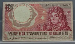 25 Gulden 1955 — Bankbiljet Huygens NVMH 83-1A voorzijde