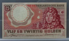 25 Gulden 1955 — Type Huygens (NVMH 83-1A) voorzijde