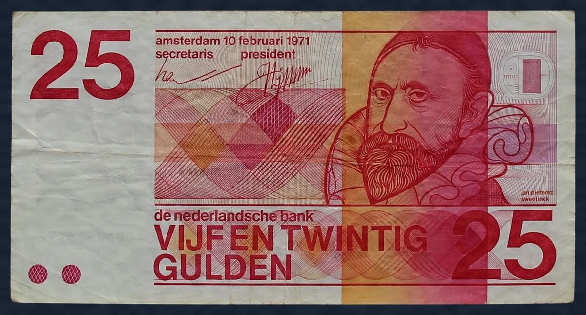 25 Gulden 1971 Sweelinck - 11 cijfers