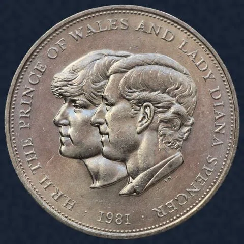 25 New Pence 1981 Verenigd Koninkrijk - Royal Wedding Prince Charles Lady Diana Spencer